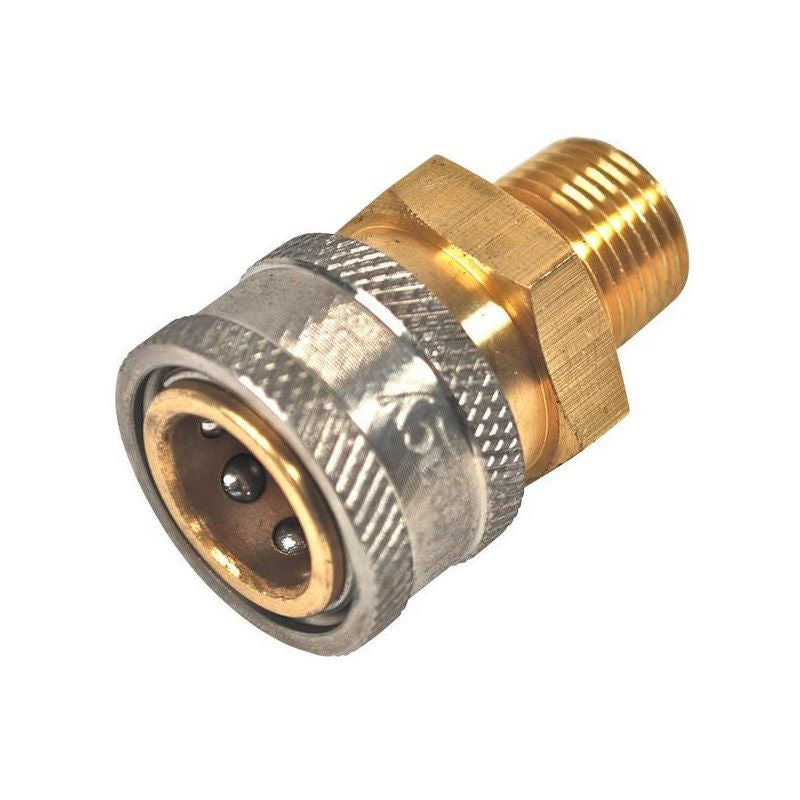 1/4 Legacy Brass Female Quick Disconnect Socket Coupler w/ Male Pipe Thread (MPT)