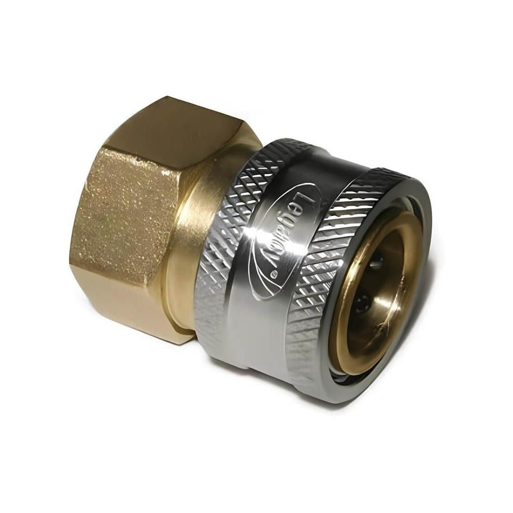 1/4 Legacy Brass Female Quick Disconnect Socket Coupler w/ Female Pipe Thread (FPT)
