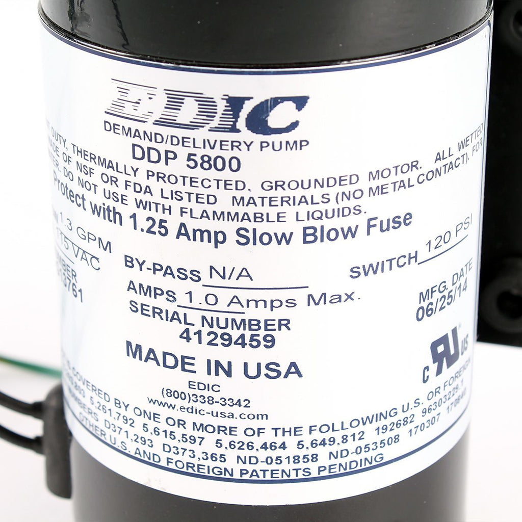 100 PSI Aquatec On-Demand Pump (#G13761) for EDIC Carpet Extractors