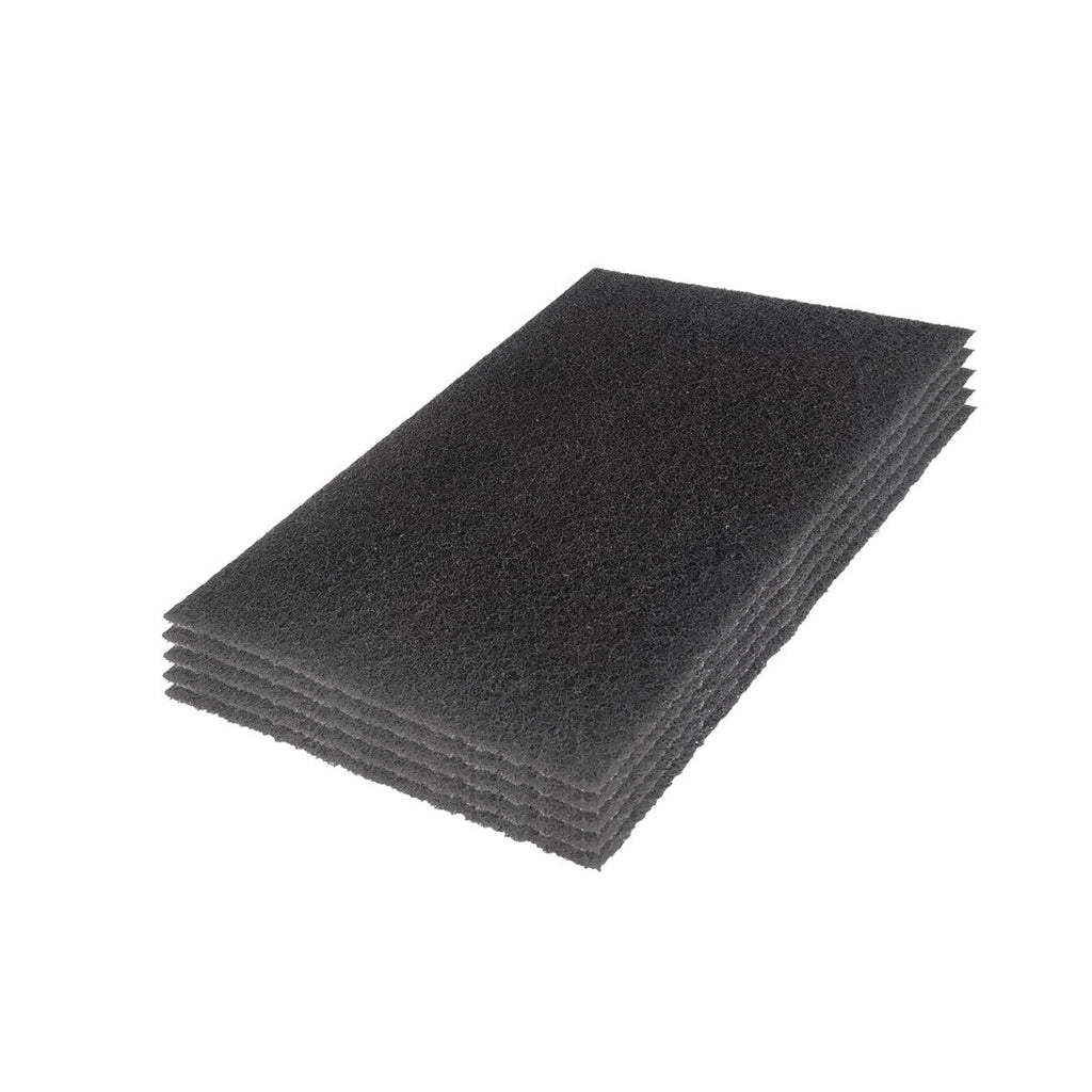 12 x 18 CleanFreak® 'Titan' Black Extreme Floor Stripping Pads - Case of 5