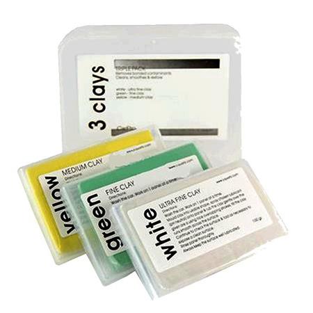 CARPRO Clay Bar Set (Medium. Fine. Ultra Fine - 100g/ea)