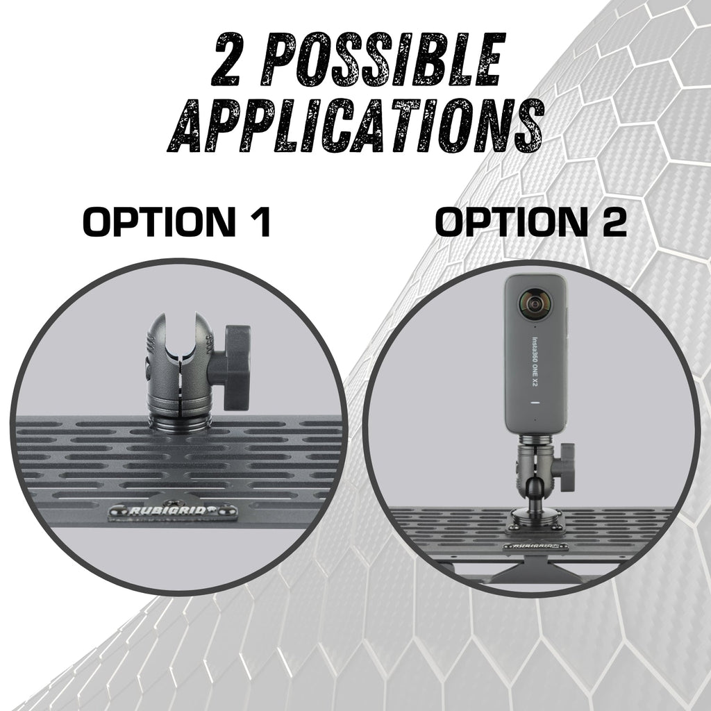 1/4-20 Aluminum Camera Adapter with 20mm Connector End Nubby Edition