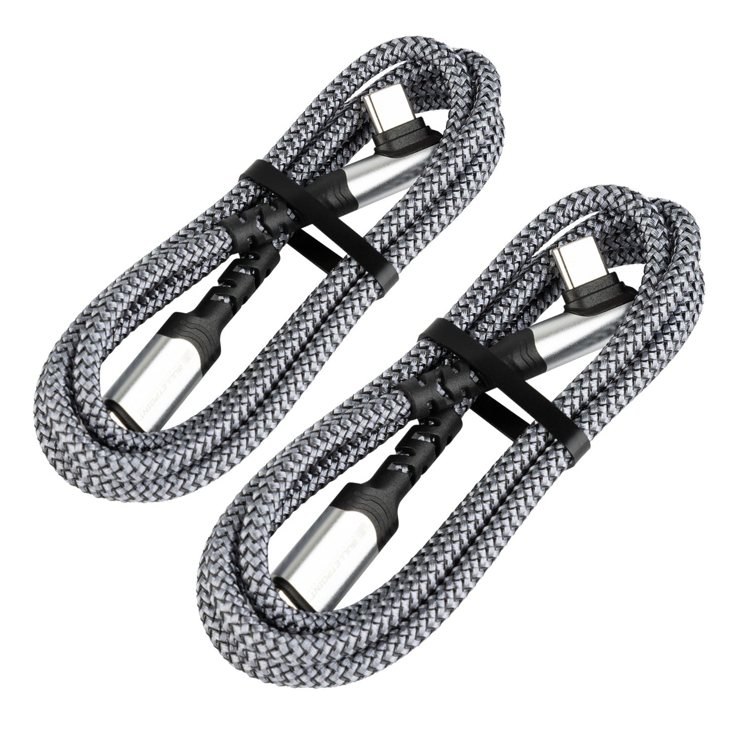 Nylon Braided USB-C Charging Cable with Right-Angle Port 3.3 Feet / 1 Meter - Multiple Colors