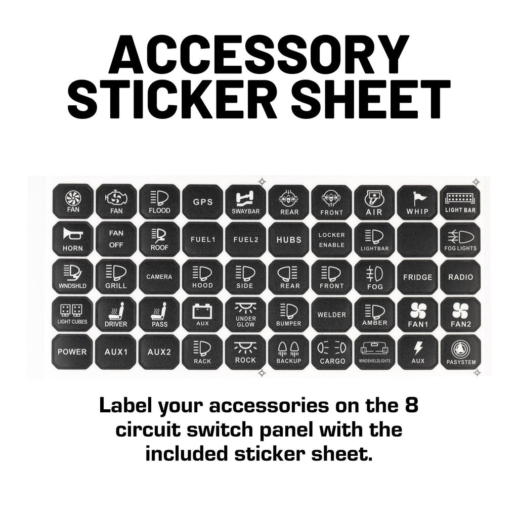 Bulletpoint 8 Gang Electronic Switch Panel - 8 Circuit Relay System for Accessories