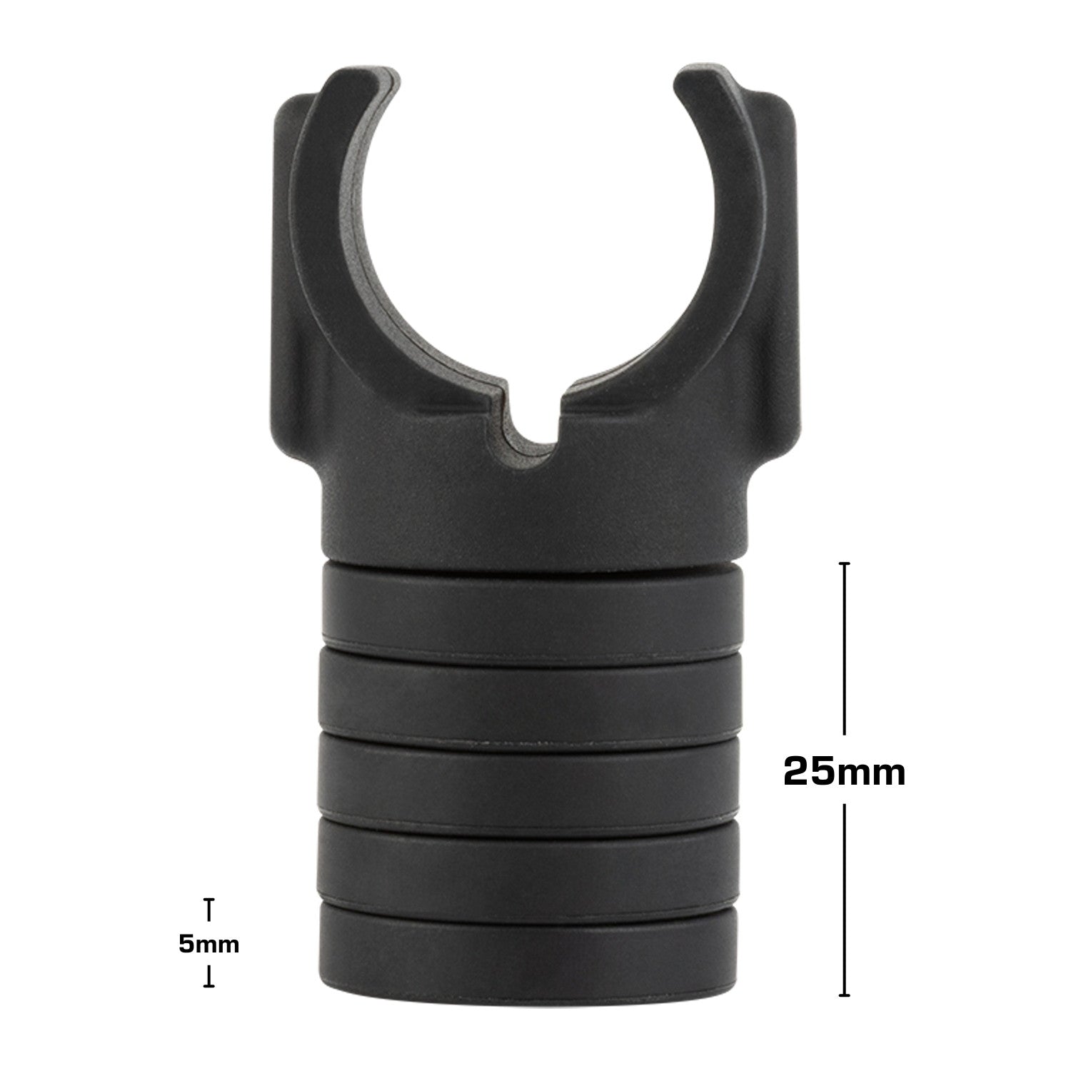 Height-Adjustable Mounting Arm Support Add-On with Charging Cable Channel