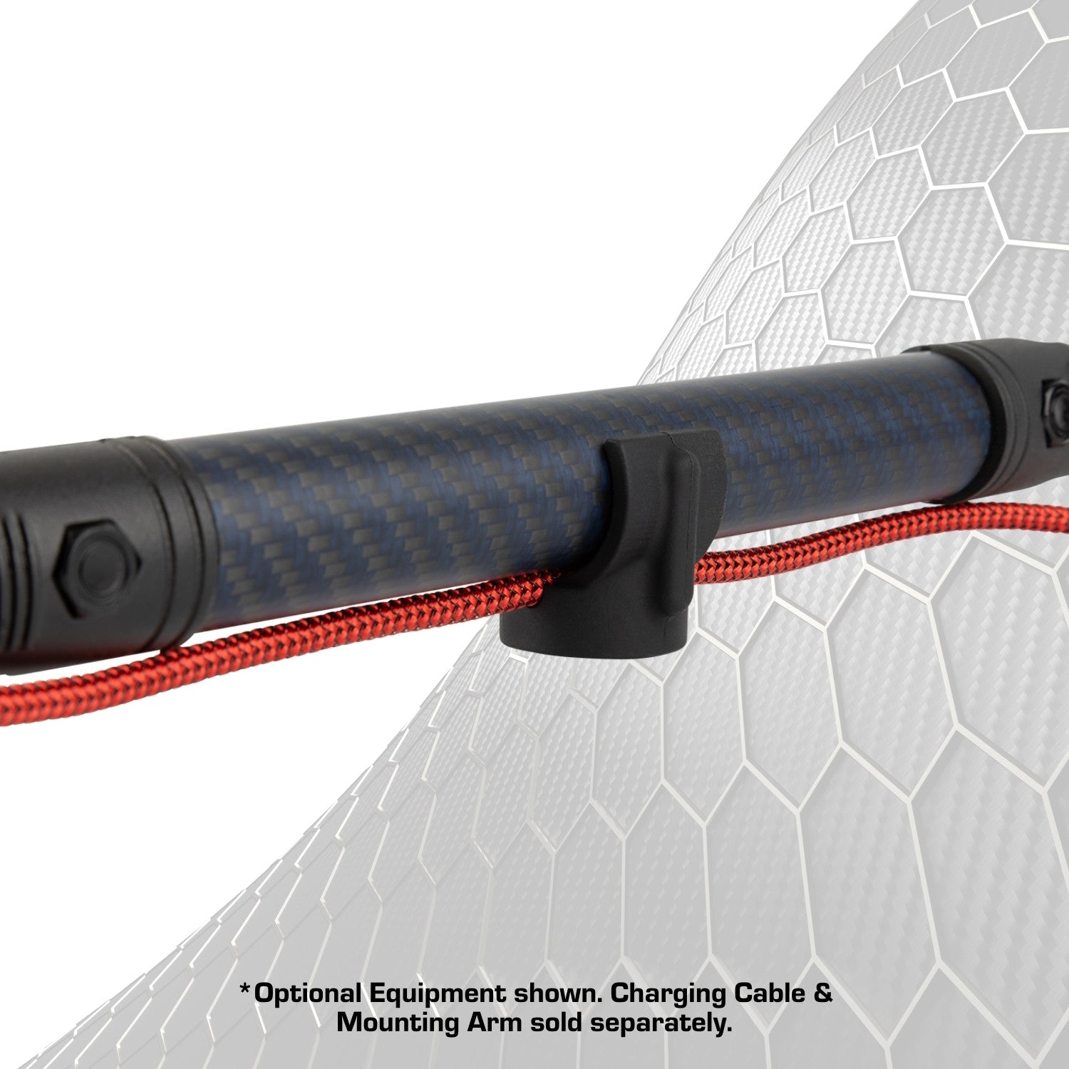 Height-Adjustable Mounting Arm Support Add-On with Charging Cable Channel