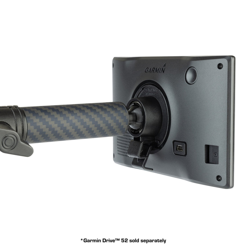 Carbon Fiber/Kevlar Hybrid Mount Arm with 17mm Ball - Compatible with Select GPS. Ipad and Wireless Phone Chargers