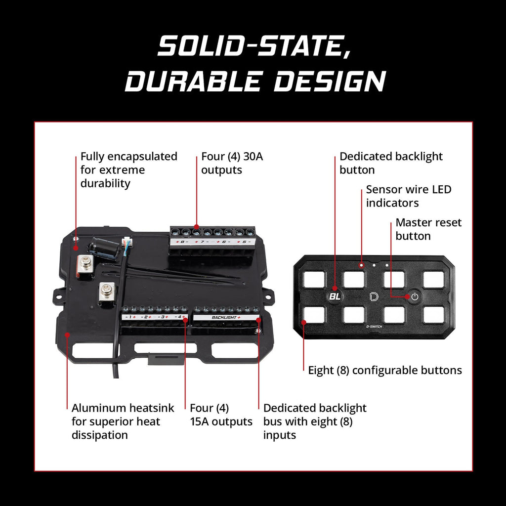 Diode Dynamics D-Switch 8-Channel Switch Panel