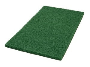 14 x 24 Green Rectangular Deep Scrubbing Pads - Case of 5