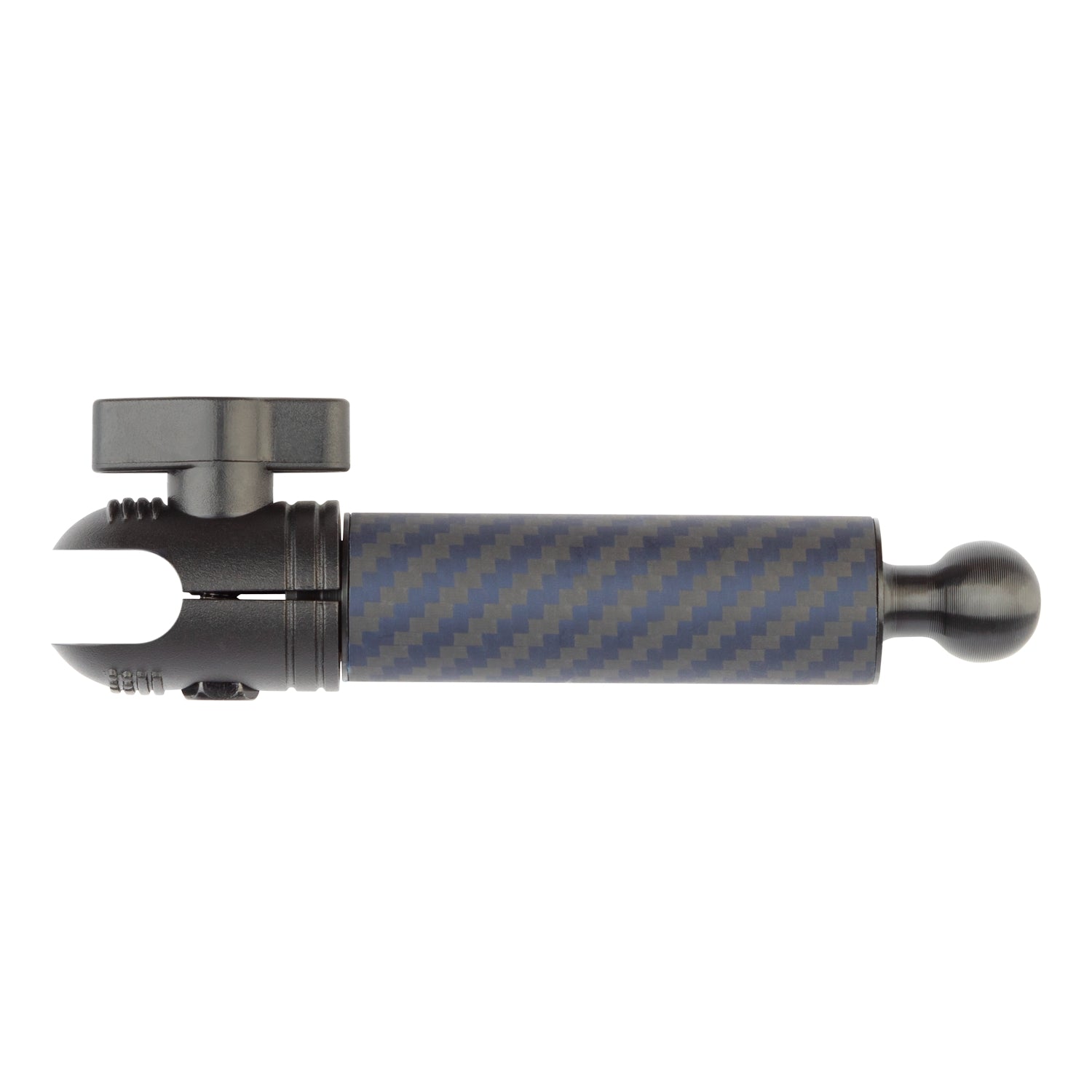 Carbon Fiber/Kevlar Hybrid Mount Arm with 17mm Ball - Compatible with Select GPS. Ipad and Wireless Phone Chargers