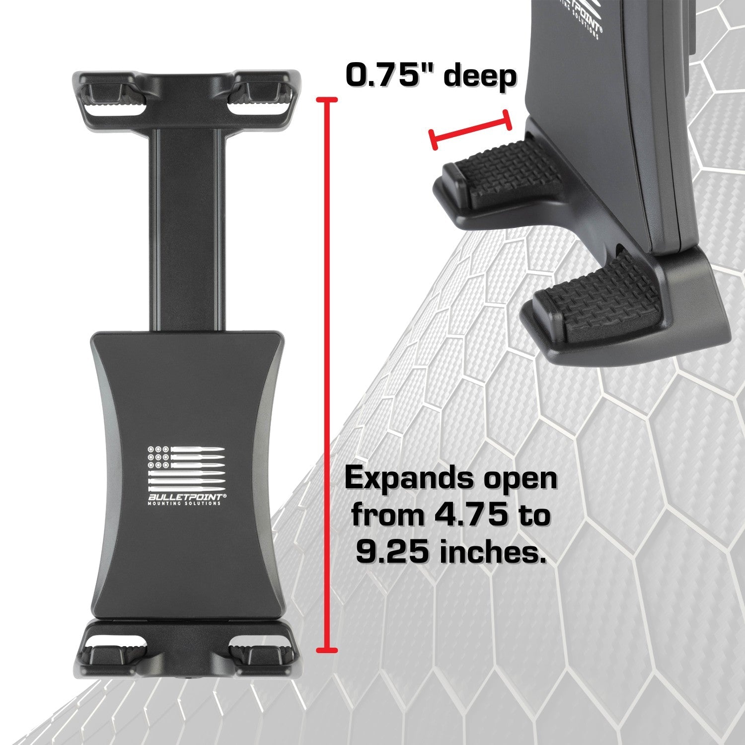 Tablet Holder - Compatible with iPad. iPad Mini and Samsung Tablets - Base Sold Separately