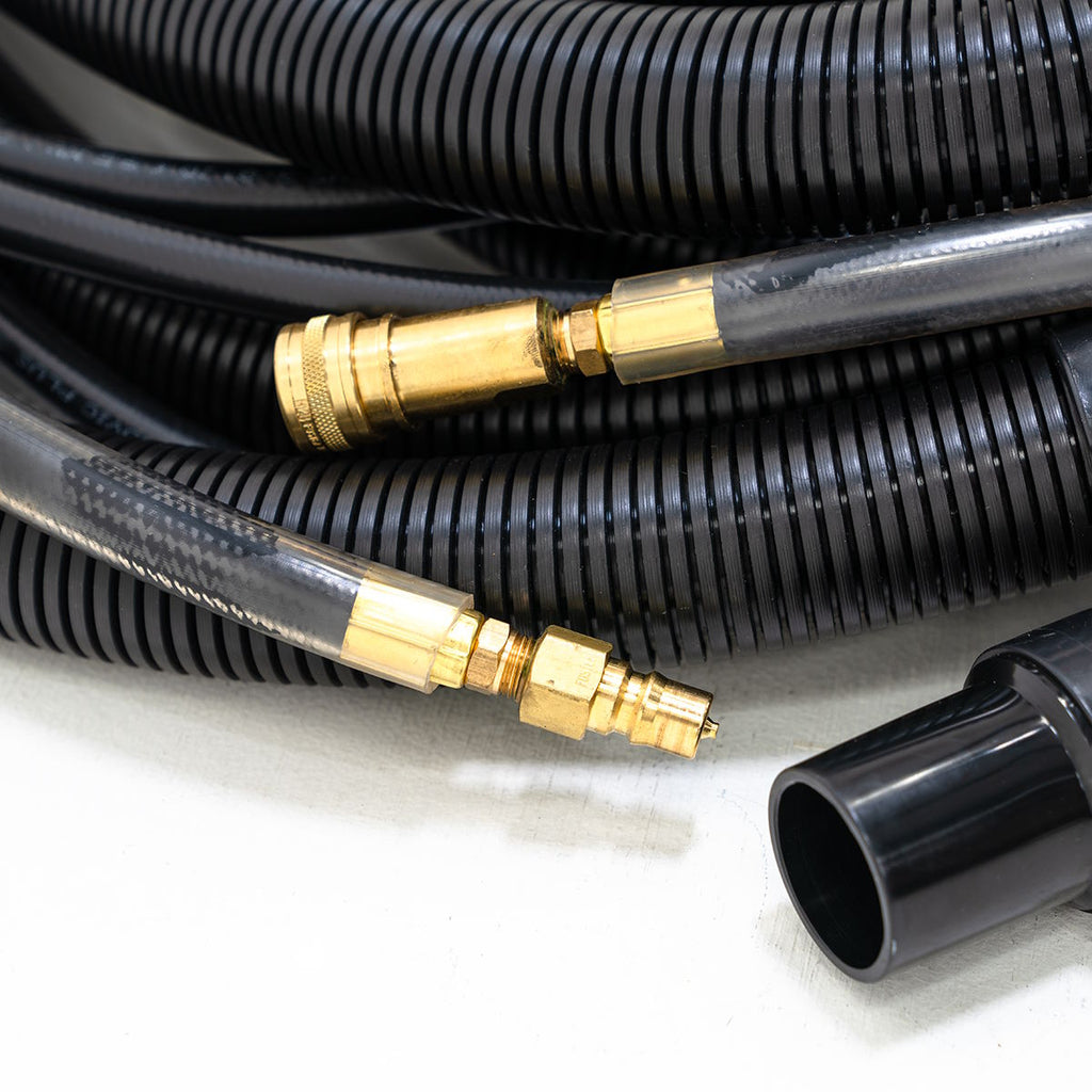 1.5 x 25' Vacuum Hose & Solution Line Set (250 PSI Max) for CleanFreak® Non-Heated & Low Pressure Carpet Extractors