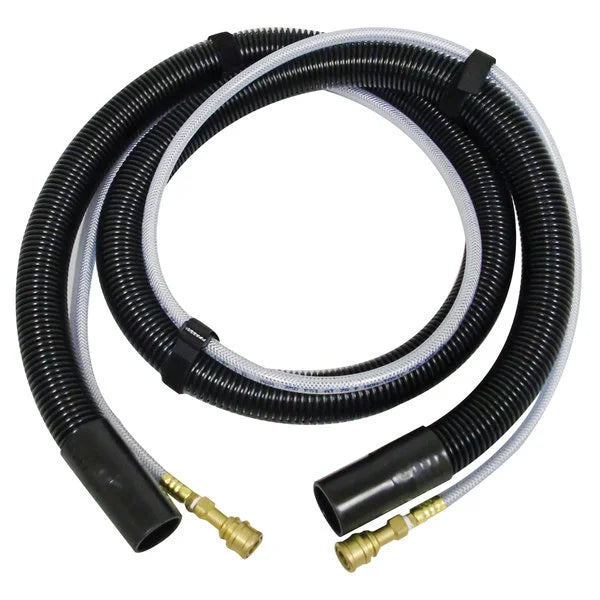 1.25 x 15' Vacuum Hose w/ 1.5 Straight Cuffs & Solution Line Set (Refurbished)